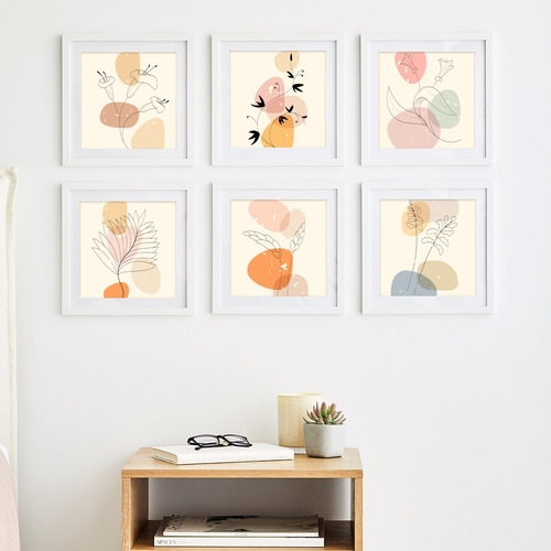 White Calla Wood Photo Frames
