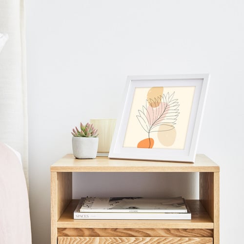 White Calla Wood Photo Frames