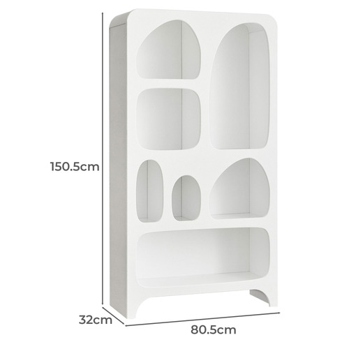 Leighanne 7 Shelf Bookcase