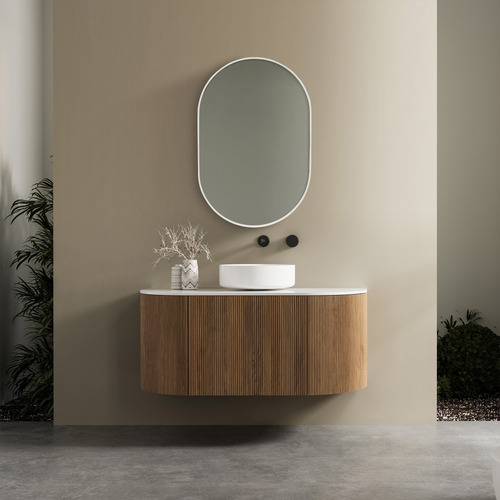 90cm Nova Oval Aluminium Wall Mirror