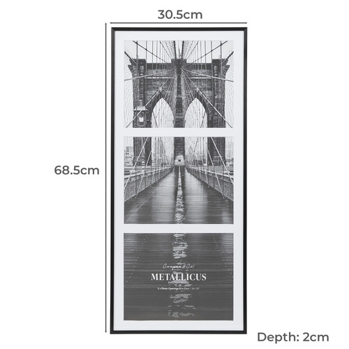 Amara 8 x 10" 3 Slot Collage Photo Frame