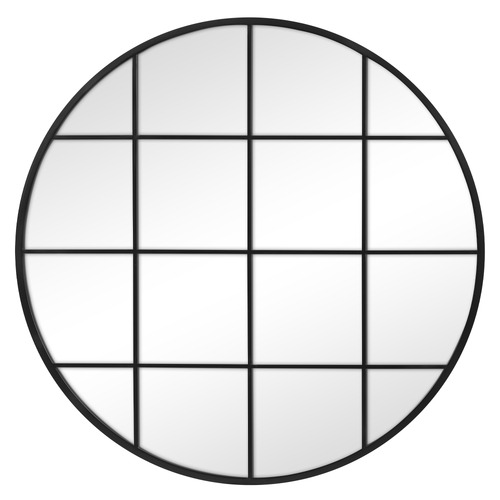 Marika Round Iron Wall Mirror