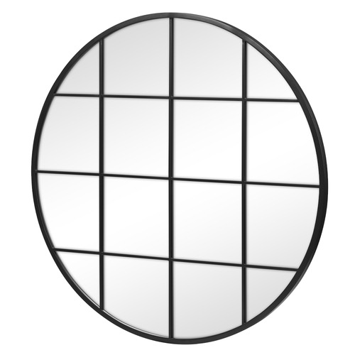 Marika Round Iron Wall Mirror