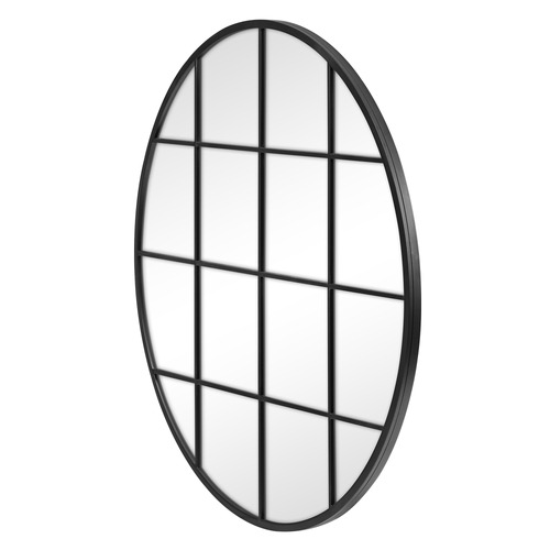 Marika Round Iron Wall Mirror