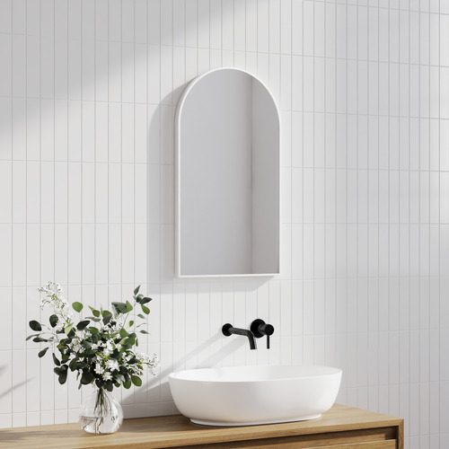 80cm Zane Arched Aluminium Wall Mirror