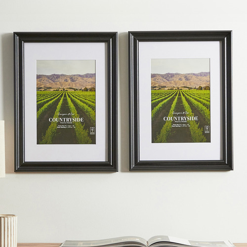 Black Gareth Wood Photo Frames
