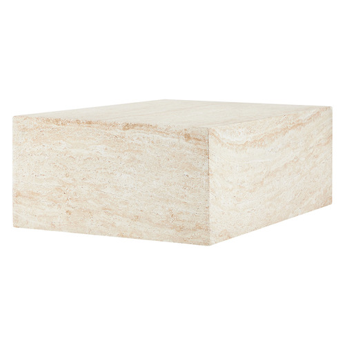 Penelope Travertine-Look Outdoor Coffee Table