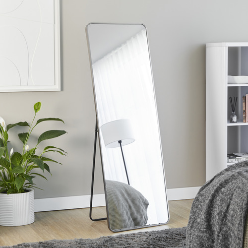 Elle-Rectangular-Stainless-Steel-Standing-Mirror