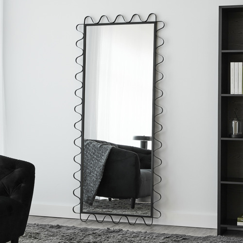 Black Clare Wavey Full Lenght Mirror