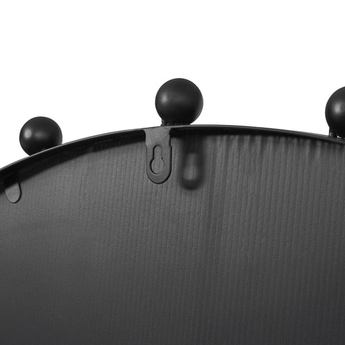Black Lance Sphere Wall Mirror