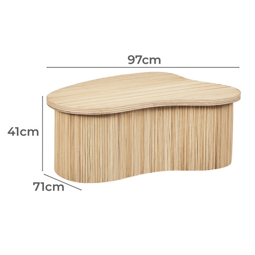 Pierre Rattan Coffee Table