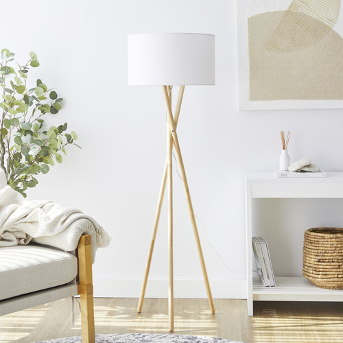 150cm Alira Linen Floor Lamp