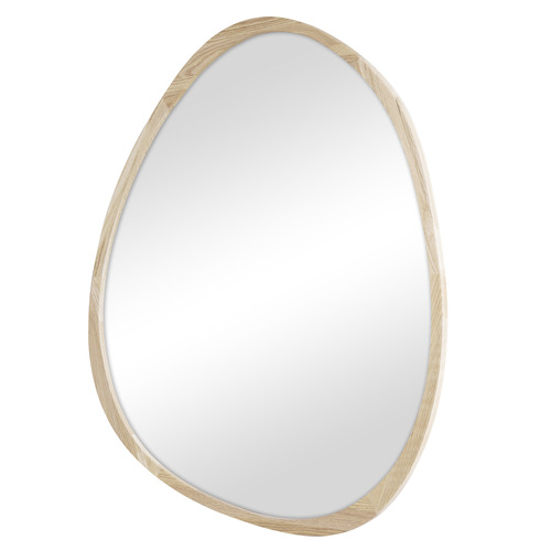 Cherryle Pebble Oak Wood Wall Mirror
