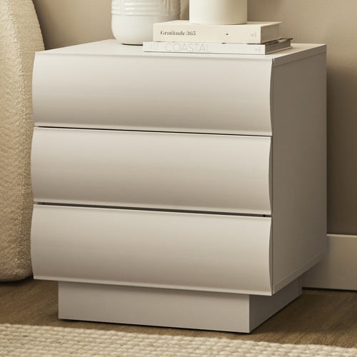 Carter 3 Drawer Bedside Table