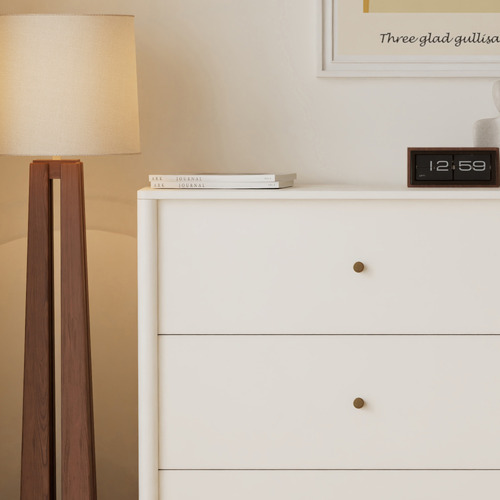 White Amelie 3 Drawer Chest