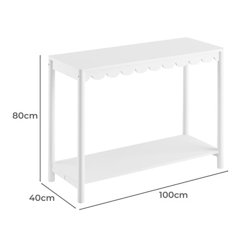 White Amelie Console Table