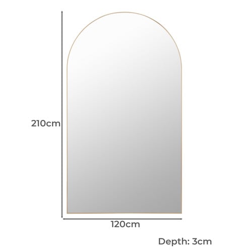 Astoria Arched Metal Full Length Mirror