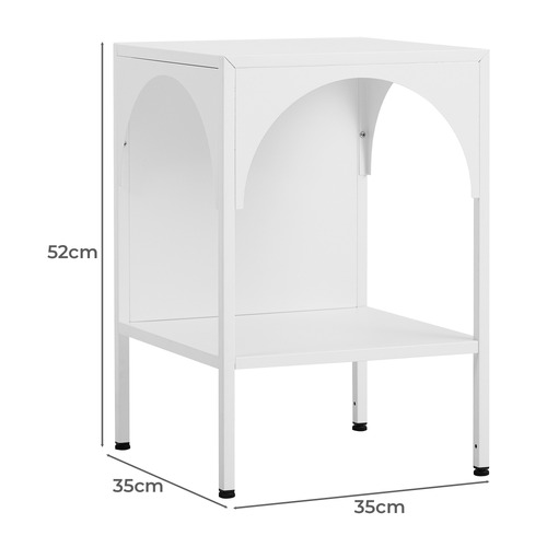 Solana Aluminium Bedside Table