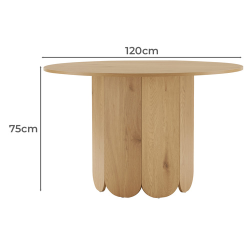 4 Seater Natural Gemma Dining Table