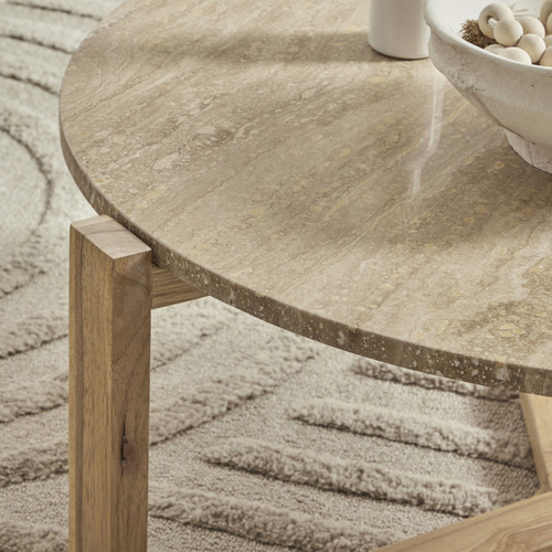 Arthur Travertine Coffee Table