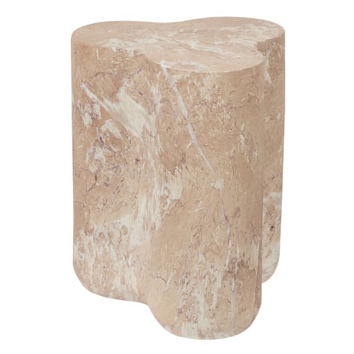 Mya Marble-Look Side Table