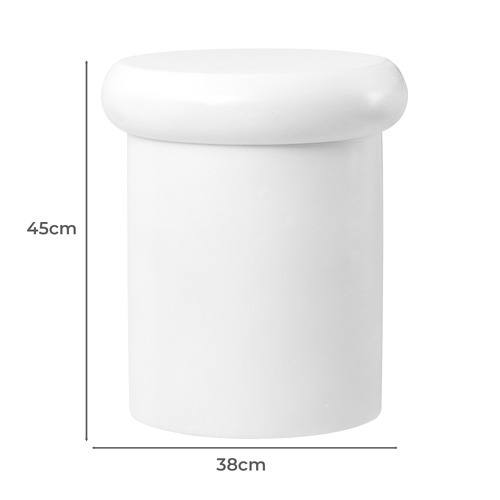 White Sadie Side Table