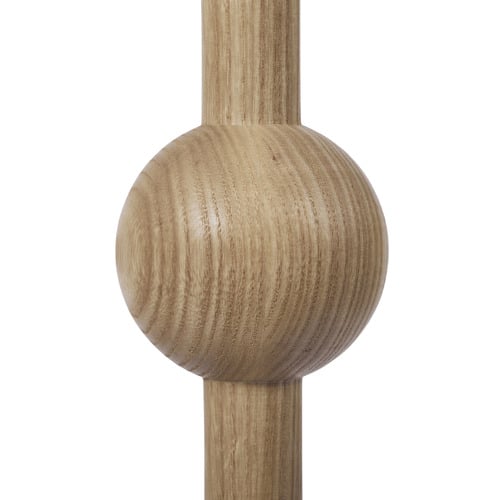 153cm Corvus Ash Wood Floor Lamp