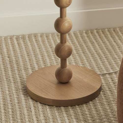 153cm Corvus Ash Wood Floor Lamp