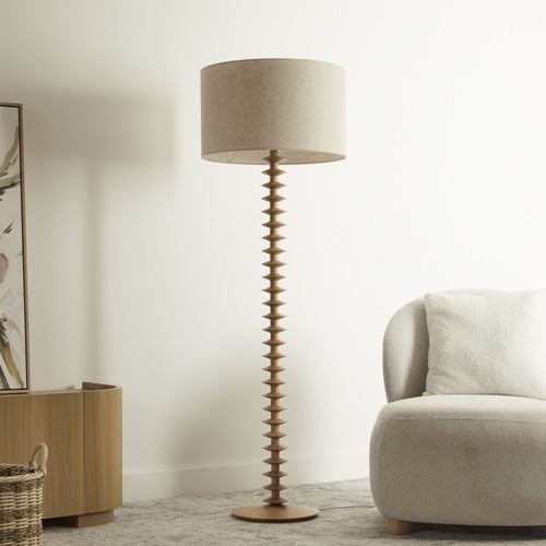 155cm Wonger Rubberwood Floor Lamp