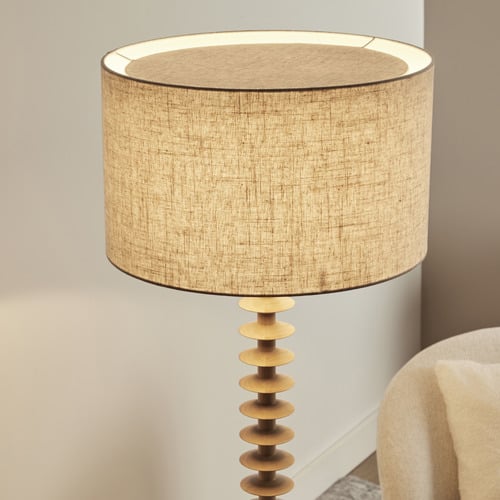 155cm Wonger Rubberwood Floor Lamp