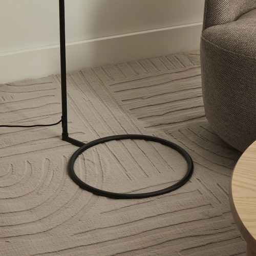 160cm Black Rubion Floor Lamp