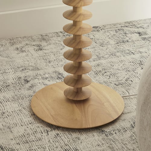 155cm Wonger Rubberwood Floor Lamp