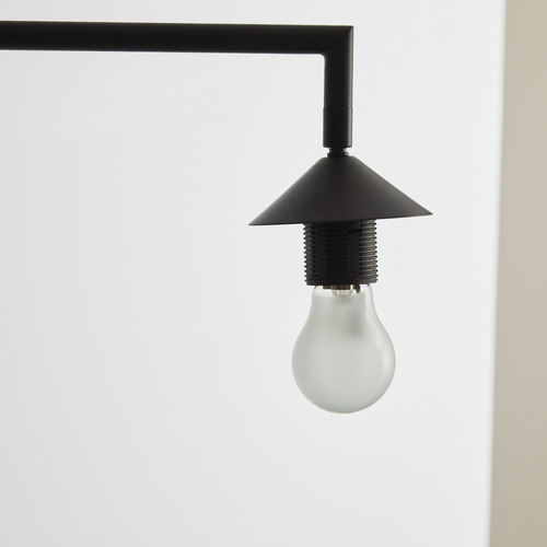 160cm Black Rubion Floor Lamp