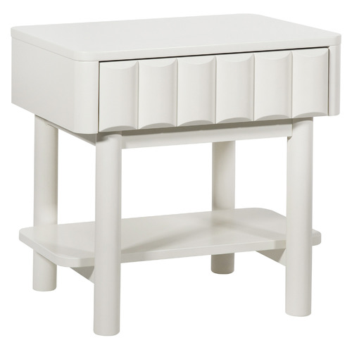 White Thalia Bedside Table