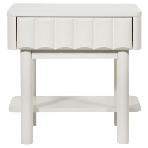 White Thalia Bedside Table