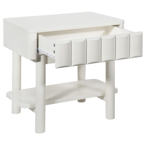 White Thalia Bedside Table