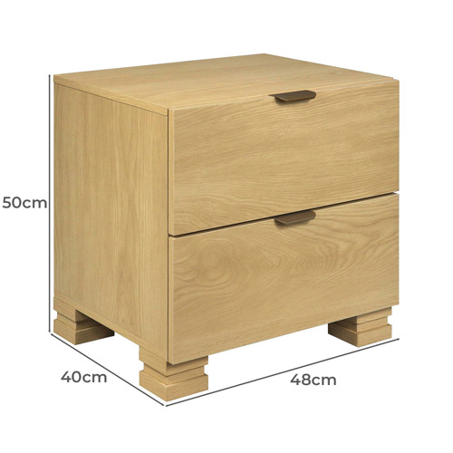Marco 2 Drawer Bedside Table