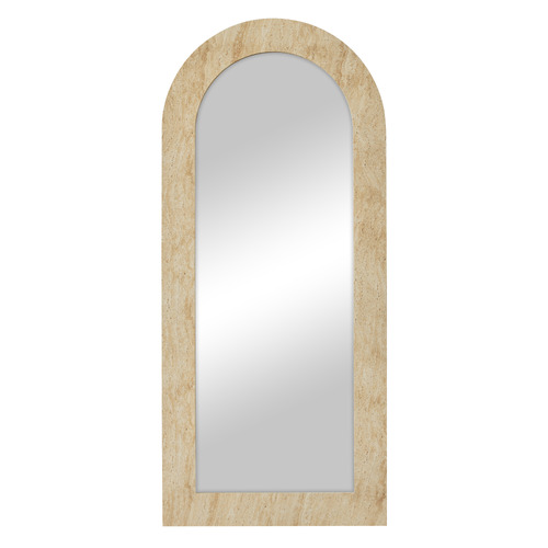 Tyler Arched Travertine-Look Full Length Mirror
