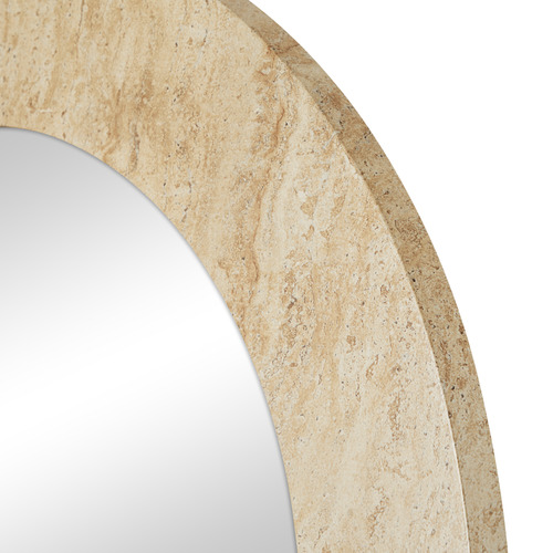 Tyler Arched Travertine-Look Full Length Mirror