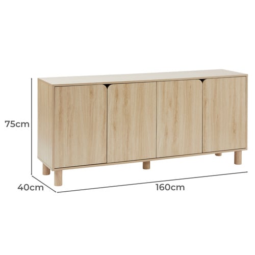 Lucian 4 Door Sideboard Buffet