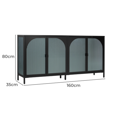 Black Mattie 4 Door Buffet
