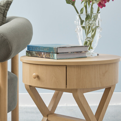Layla 1 Drawer Side Table