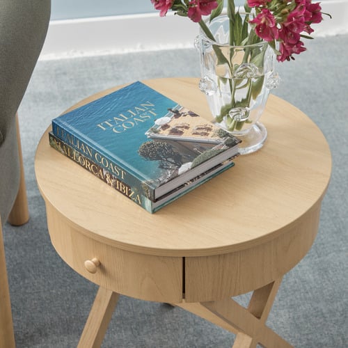 Layla 1 Drawer Side Table
