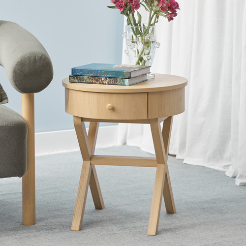 Layla 1 Drawer Side Table