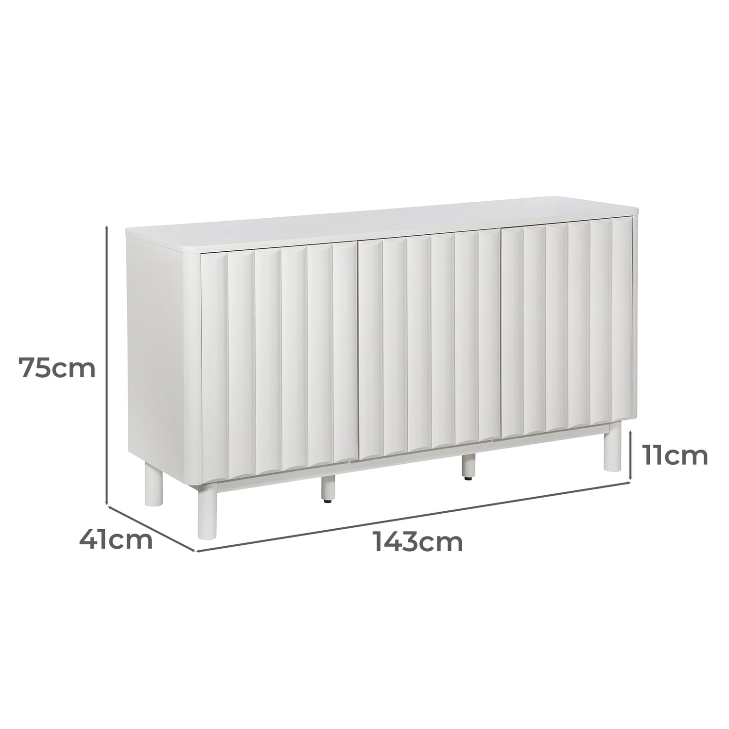 White Thalia Sideboard