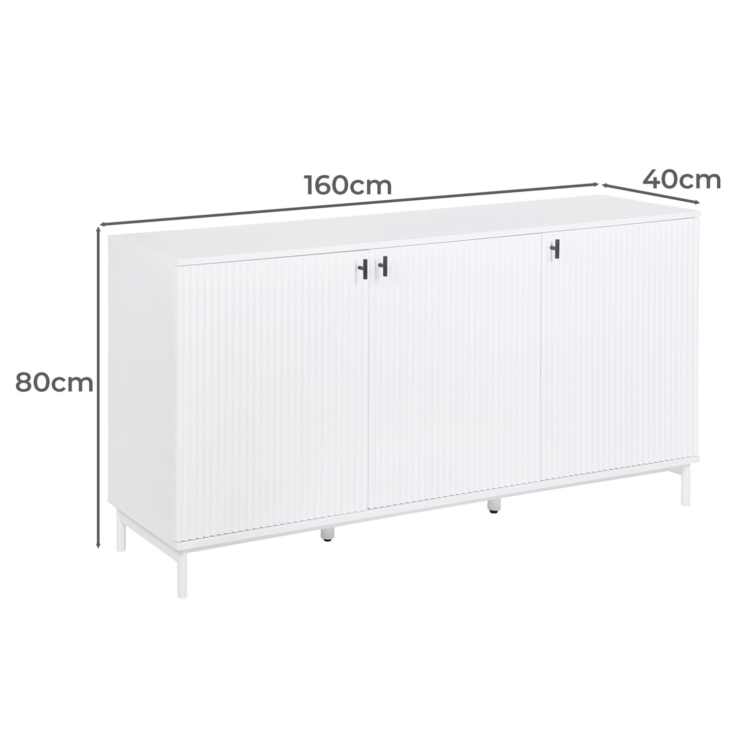 Keola 3 Door Sideboard Buffet