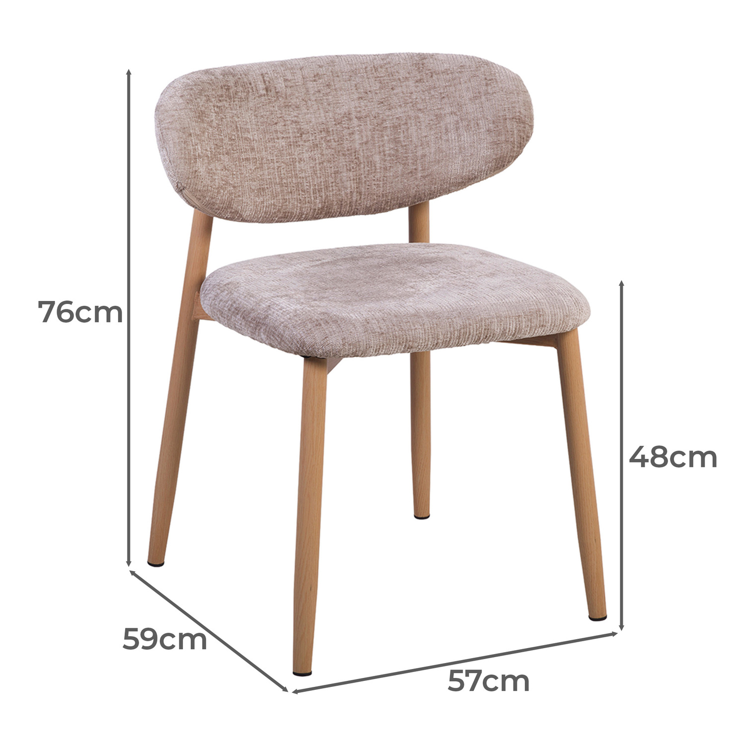 Malie Chenille Dining Chairs
