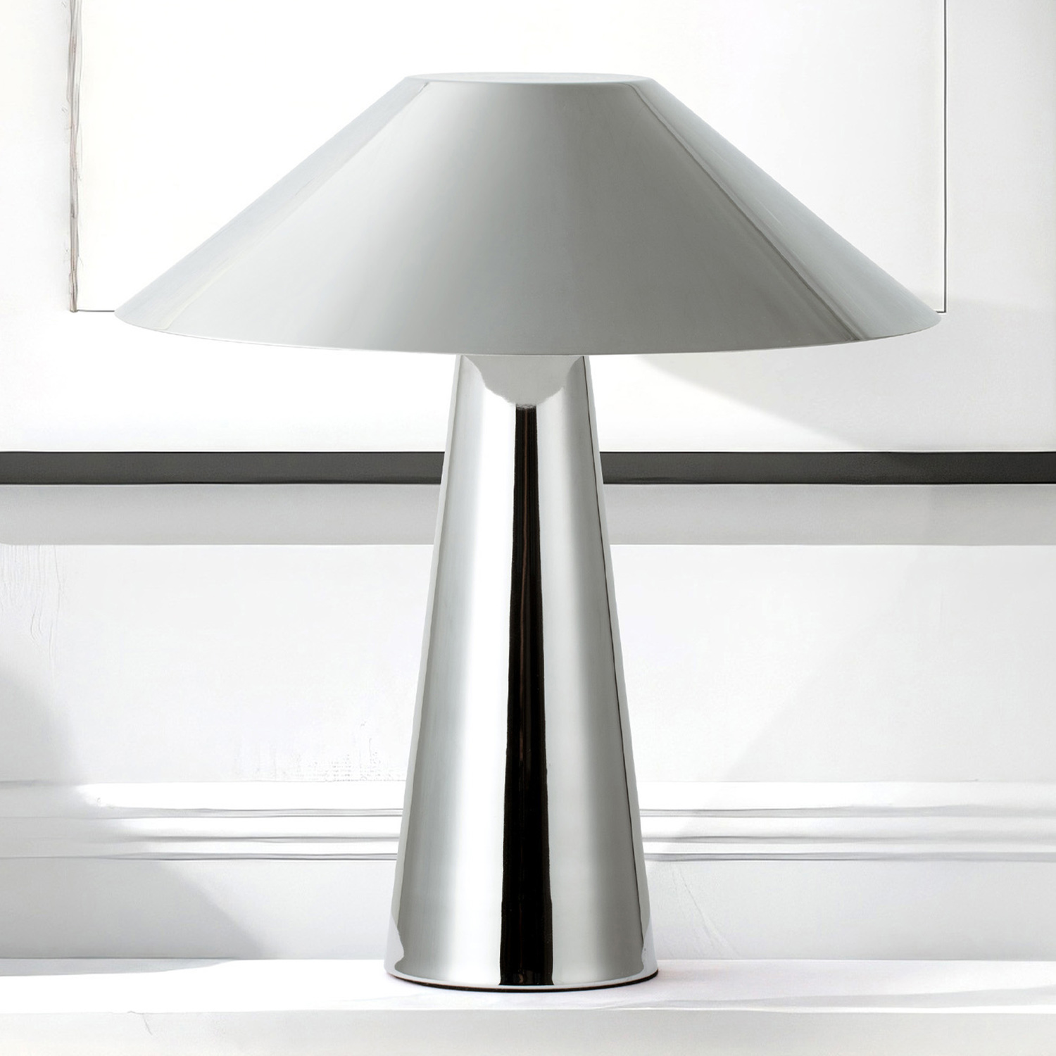 Xavier Chrome Iron Table Lamp