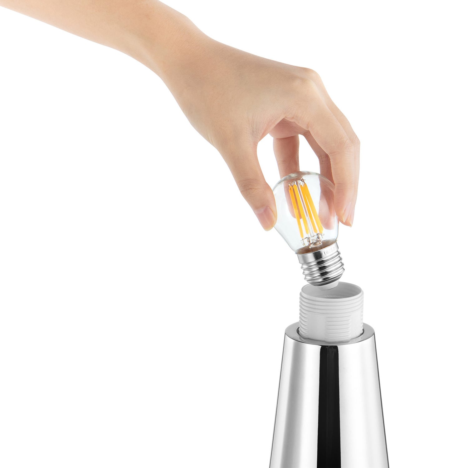 Xavier Chrome Iron Table Lamp