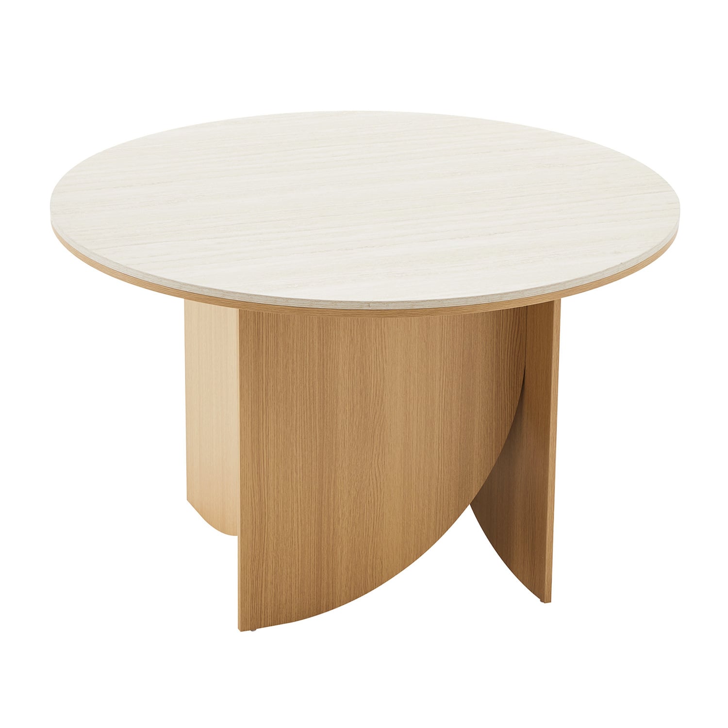Dania Travertine-Look Dining Table